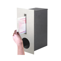 Boîte aux lettres en acier galvanisé anti-rouille WELDON OEM/ODM personnalisée, petite, pour extérieur, à encastrer dans un mur