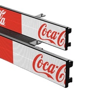 Écran LED pour étagères, bande lumineuse pour étagères, écran LCD pour publicité sur les bords des étagères, pour supermarchés et magasins de détail