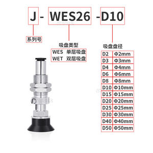 PISCO/Yiheda J-WES36-D2-46-8-10-15-40 Boquilla de Brazo Robótico, Nueva Ventosa de Vacío para Automatización en Agricultura, Construcción, Bombas y Motores - Product Image 4