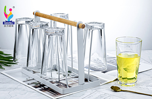 Tasses en verre à Design irrégulier <span class=keywords><strong>personnalisable</strong></span>, haute qualité, prix bon marché, tasse en verre de Soda et citron vert de 285Ml - Product Image 3