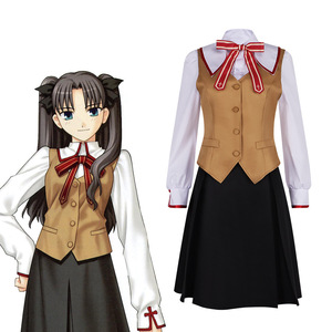 Fate Stay Night Matou Sakura Cosplay Kostüm Schuluniform Anime Rollenspiel Outfit S-XXXL - Product Image 1