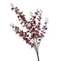 Orchidée Phalaenopsis artificielle en silicone à toucher réel, 97 cm, 3 tiges, pour la décoration de la maison et des mariages