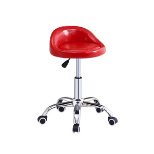 Bar <b>Stool</b> Height <b>Adjustable</b> Swivel Chair Chrome Frame Modern Minimalist Design Commercial Use - Product Image 1