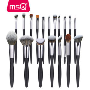 Marque privée 16 pièces en gros grand Kabuki Dense complet moelleux yeux fond de teint professionnel ensemble de pinceaux de maquillage avec sac - Product Image 1