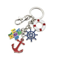 Porte-clés personnalisé en métal émaillé, motif dessin animé, tambour, maracas, clown, masque Tiki, thème carnaval, cadeau de fête