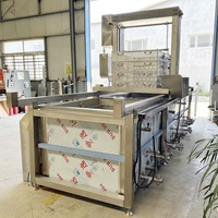 Machine de cuisson automatique continue à chaîne en nid d'abeille pour viande, en acier inoxydable, équipement de transformation alimentaire