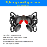 Ventouse fixe pour carrelage en céramique et verre, dispositif de nivellement d'angle mâle Haitang pour raccordement d'angle, 90° °   Ventouse fixe à angle droit
