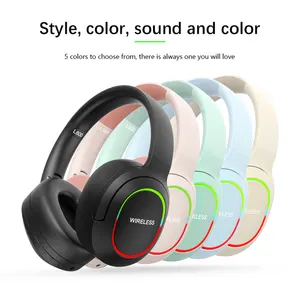 High Quality Bt Wireless V5.3 Music Over-Ear Headset Phone Anc Hifi Over Rf Cheap Wired For Iphone Bluetooth Headphone On Ear