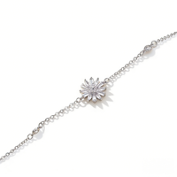 Bracelet en argent sterling 14 carats avec diamant de laboratoire de luxe certifié IGI, taille marquise, percé au laser, pour femmes