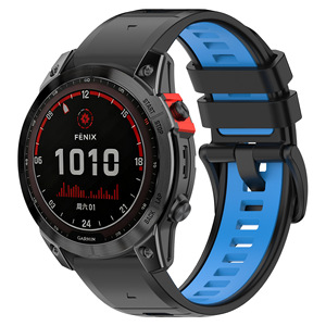 Bracelet de montre en silicone souple pour <span class=keywords><strong>Garmin</strong></span> <span class=keywords><strong>Fenix</strong></span> 8 7 7Pro 6 <span class=keywords><strong>6Pro</strong></span> 5 22mm 26mm, bracelet sport à libération rapide, durable, étanche - Product Image 6