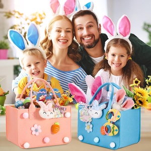 Borsa Tote in Feltro Premium Grande Capacità Riutilizzabile Ecologica Durevole Portatile Organizer per lo Stoccaggio e il Trasporto Regalo per Donne - Product Image 3
