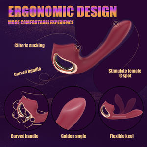 S-HANDE बेंडेबल g स्पॉट दोहरीकरण क्लिटर महिलाओं के लिए वाइब्रेटिंग उत्तेजना वायरलेस वाइब्रेटर चूसने वाला हैंडहेल्ड वाइब्रेटर - Product Image 5