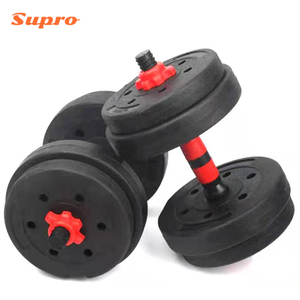 Équipement d'entraînement Supro Power, haltères multi-formes 2 en 1, haltères en caoutchouc et plastique, ensemble d'haltères vides - Product Image 2