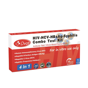 Kit de test combiné quatre-en-un DVOT VIH/VHC/AgHBs/Syphilis avec résultats en 15 minutes, 1 portion/boîte pour usage domestique/médical - Product Image 6
