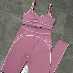 Set Sportivo da Donna in Due Pezzi per Corsa e Yoga, Leggings Fitness, Set di Design di Marca di Lusso, Nuovi Arrivi <span class=keywords><strong>Abbigliamento</strong></span> Femminile, Prodotto di Tendenza - Product Image 2