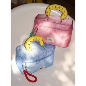 Trousse de maquillage en forme de maison de grande capacité-Étui à cosmétiques mignon, pochette de rangement de voyage portable à fermeture éclair - Product Image 3