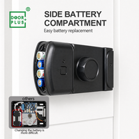Cerradura Inteligente Doorplus, Cerradura Electrónica Inteligente para Exteriores Resistente al Agua, Cerradura Digital con Huella Dactilar y Código, WiFi Tuya
