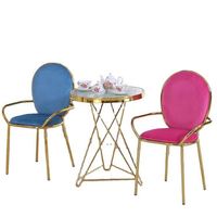 Meubles Ensemble de canapés Fournisseur de la Chine Chambre boutique personnalisée Chaises de salle à manger à dossier haut bleu velours unique sur Alibaba pour turc