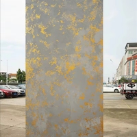 Panneau décoratif architectural moderne doré, imperméable et ignifuge, texture dorée brossée, pour murs intérieurs et graphismes commerciaux
