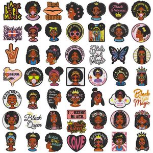 Patchs thermocollants mignons pour filles noires, thème Fête de l'Indépendance, pour la décoration de vêtements de bébés et de jeunes filles - Product Image 1