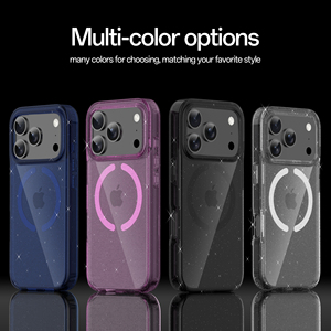 Soonleader étuis de téléphone portable pour Iphones 17 Pro Max Air housse de téléphone dur PC paillettes antichoc TPU fabricant de gros - Product Image 5