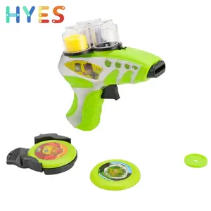 Huiye 2024 vente chaude en plastique volant disque tireur articles promotionnels jouets cadeaux Cool jeux de tir en plein air pistolet jouets pour enfants