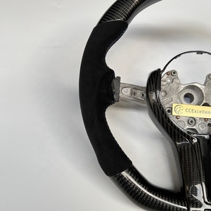Volante de fibra de carbono para coche <span class=keywords><strong>BMW</strong></span>, volante negro brillante personalizado, en color negro, para <span class=keywords><strong>BMW</strong></span> M4, M3, M2, F80, F82, X5M - Product Image 3