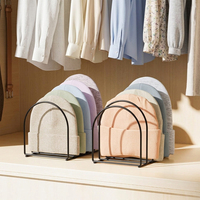 Support de rangement vertical pour casquettes, présentoir à bonnets en métal noir, organisateur de bonnets pour la maison, le placard et les magasins de détail
