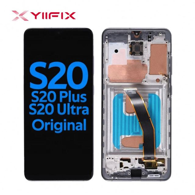 Yiifix Mobile Phone Screen for Samsung Galaxy S20 Plus Ultra Full HD Afficheur Original Amoled Display Pantalla Lcd 100% Tested