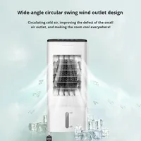 Ventilateur rafraîchisseur d'air oscillant portable domestique intelligent à faible bruit et à prix abordable, 6 L d'eau