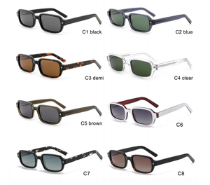 Nuevas Gafas de Sol Rectangulares Estrechas SA0465 con Montura Completa en Tortuga, Protección UV400 para Adultos - Product Image 5