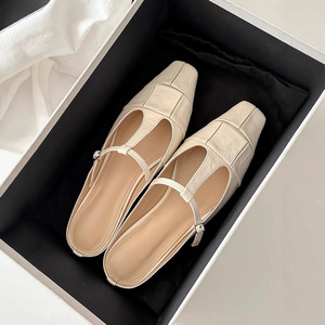 Mules con punta quadrata e tacco basso, a punta chiusa, slip-on, per <span class=keywords><strong>donna</strong></span>, per esterno - Product Image 3