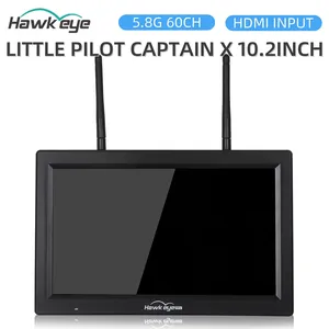 Hawkeye จอ LCD กัปตัน x 10.2นิ้ว, พลาสติก1024*600 DVR 5.8กรัมตัวรับสัญญาณคู่1000ลักซ์สำหรับโดรนแข่งขัน3S-6S RC FPV - Product Image 4