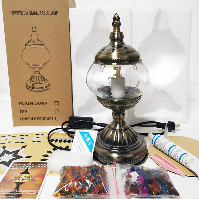 Diy Turkish Mosaic Lamp Kit Studio Group to Build Warm-up Field Parent-child Couples Diy Hand-made Kit Lamp