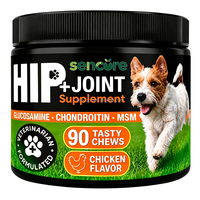 Friandises à mâcher pour chiens : Complément articulaire à la glucosamine, chondroïtine et MSM, saveur poulet, formulé par des vétérinaires pour la santé des animaux