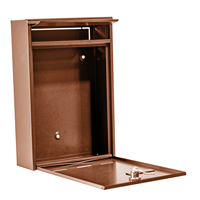 Boîte aux lettres murale intelligente moderne en plastique durable, étanche, pour usage commercial et résidentiel, mini-boîte aux lettres sécurisée pour colis et courrier