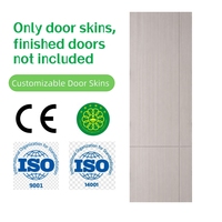 Panneau de porte en mélamine couleur personnalisée HDF MDF 3,7 mm, conception de logo OEM ODM, usine de panneaux de porte