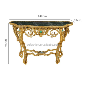 OE-FASHION 1.4 mètres de luxe Villa vert marbre porche européen rétro déparaffinage cuivre robuste laiton <span class=keywords><strong>bois</strong></span> salon salle à manger - Product Image 2