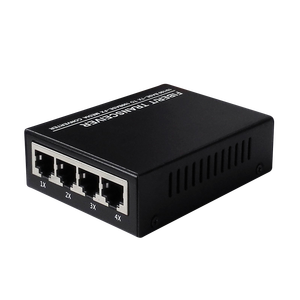 Mejor Precio, Gran Oferta: Convertidor de Medios SC 10/100M, Transceptor de Fibra Óptica SC 4 RJ45 + 1, Monomodo, Monofibra - Product Image 1