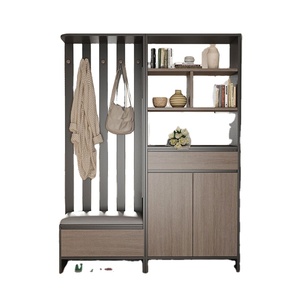 Mobile divisorio moderno integrato per ingresso e soggiorno, scarpiera nordica, schermo divisorio per corridoio, mobiletto senza vernice, bellissimo armadio. - Product Image 1