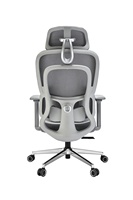 Chaise pivotante d'ordinateur de direction chaude mousse à mémoire de forme maille dossier haut PVC gestionnaire tissu appui-tête réglable moderne pour une utilisation au bureau