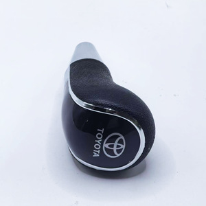 Toyota Gear Shift Knob Black Leather Ergonomic Car <b>Interior</b> <b>Accessory</b> - Product Image 1