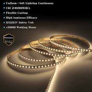 Tira de Luces LED SMD 2835 con Certificación CE, RoHS, ETL, 24V 12V, 60, 120, 240 LED, Regulable, CRI 80RA+, Cinta de Alta Densidad, Rollo de 5M 10M para Retroiluminación de <span class=keywords><strong>TV</strong></span>, Habitación - Product Image 1