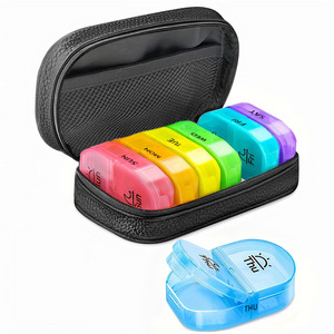 Portapillole Settimanale 7 Giorni con 14 Scomparti in Plastica PP, Carino e Pratico, Contenitore per Medicinali Giornaliero Mattina e Sera per Una Settimana - Product Image 1