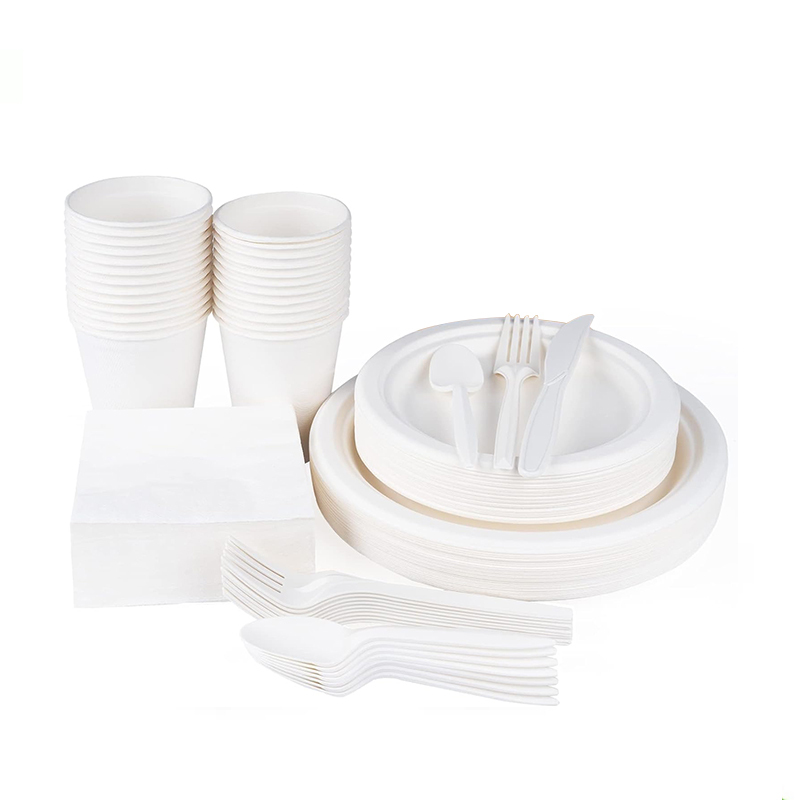Party Supplies Biodegradable Tableware Disposable Plates
