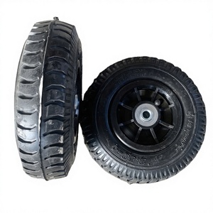 Nuevo Juego de Ruedas y Neumáticos de 8 Pulgadas 2.80/2.50-4, Ruedas de Goma Neumáticas con Llanta de PP, Ruedas de Goma Pequeñas para Juguetes - Product Image 1