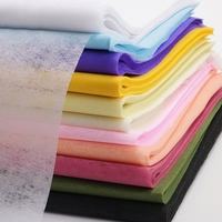 Papier d'emballage pour fleurs en tissu non tissé classique en gros avec doublure en coton, matériel artisanal pour fleuriste