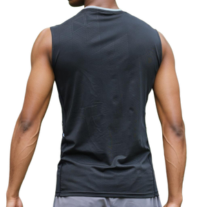Mens Lightweight Quick Dry Sleeveless Training Vest Breathable Workout Muscle Fitness Wear OEM and ODM services - Product Image 2
