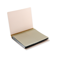 Carnet super mignon multicolore en PP avec anneaux dissimulés, reliure spirale, logo personnalisé, planificateurs quotidiens/hebdomadaires en PU avec bande élastique