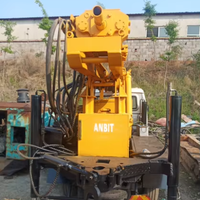 Equipo de Perforación de Segunda Mano Usado ANBIT300 para Pozos de Agua, Tipo Triciclo Tractor Hidráulico con Profundidad de 300 m y 3 Ruedas